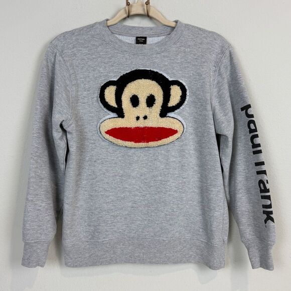 Paul Frank Tops - Paul Frank Fuzzy Logo Sweatshirt Juniors XS